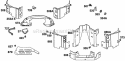 Air Guides Diagram and Parts List for  Briggs and Stratton Engine